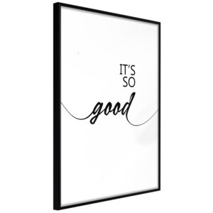 Artgeist Plakat Med Ramme - So Good Sort Med Passepartout 20X30 -> Store priser