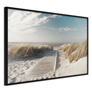 ARTGEIST Plakat med ramme - Swaying Wind Sort med passepartout 30x20