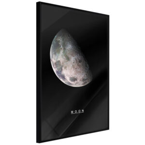 ARTGEIST Plakat med ramme - The Solar System: Moon Sort 20x30