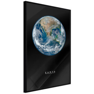 ARTGEIST Plakat med ramme - The Solar System: Earth Guld 30x45