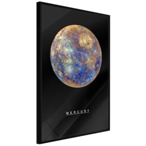 ARTGEIST Plakat med ramme - The Solar System: Mercury Guld 30x45