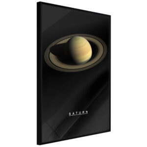 Artgeist Plakat Med Ramme - The Solar System: Saturn Guld 30X45 -> Produkter af høj kvalitet