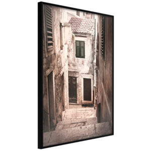 Artgeist Plakat Med Ramme - Urban Alley Guld 20X30 -> Overkommelige priser