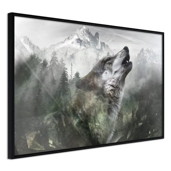 ARTGEIST Plakat med ramme - Wolf's Territory Guld 60x40