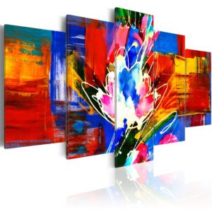 ARTGEIST Power of Colours - Kunstnerisk billede i mange nuancer trykt på lærred - Flere størrelser 200x100