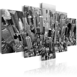 ARTGEIST Skyscrapers in New York - Sort/hvid billede af New York trykt på lærred - Flere størrelser 200x100