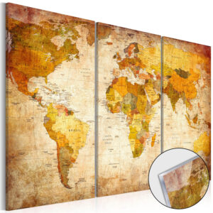 Artgeist verdenskort - Antique Journeys plexiglas billede