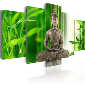 ARTGEIST - Zen billede af Buddha der mediterer trykt på lærred - Flere størrelser 200x100