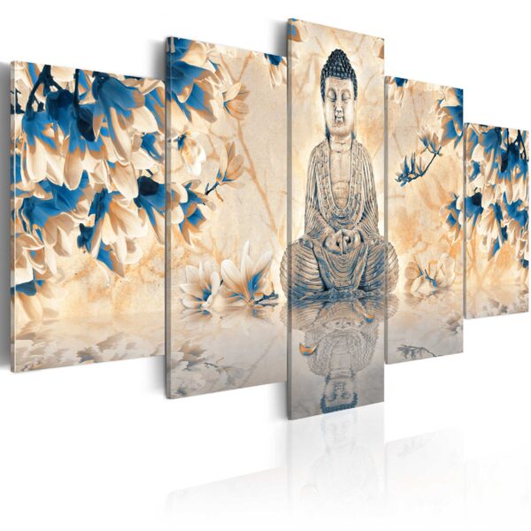 ARTGEIST - Zen billede af mediterende Buddha trykt på lærred - Flere størrelser 200x100
