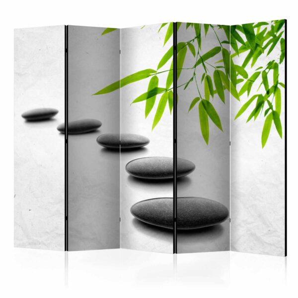 ARTGEIST Zen Stones II rumdeler - grøn/grå print (172x225)