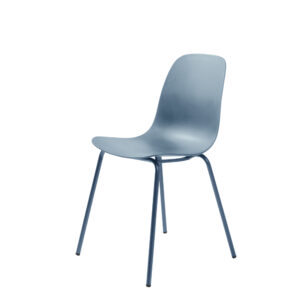 Aurora Spisebordsstol - Støvet Blå Polypropylen Og Støvet Blå Metal -> Pris til overkommelig pris