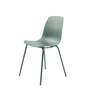 Aurora Spisebordsstol - Støvet Grøn Polypropylen Og Støvet Grøn Metal -> Eksklusive tilbud