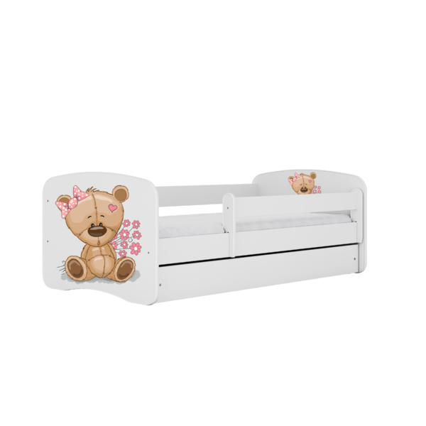 Babydreams juniorseng med bamse og blomster