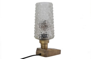 Bepurehome Charge Bordlampe - Klar Glas Og Antik Messing Metal -> Stort udvalg