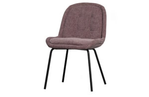 Bepurehome Crate Spisebordsstol - Mauve Blank Fløjl Polyester Og Sort Metal -> Bredt udvalg af tjenester