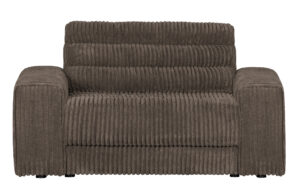 Bepurehome Date Loveseat Sofa - Mudder Gråbrun Fløjl Polyester Og Plastik -> Særlige tilbud til rådighed