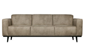 BEPUREHOME Statement 3 pers. sofa - elefant grå/brun stof