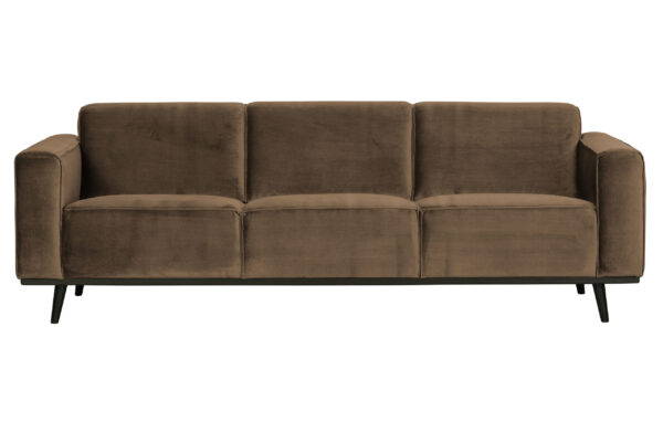 BEPUREHOME Statement 3 pers. sofa - taupe fløjl