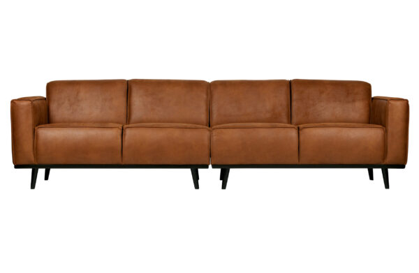 BEPUREHOME Statement 4 pers. sofa - cognac stof