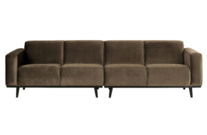 Bepurehome Statement 4 Pers. Sofa - Taupe Fløjl -> På lager nu