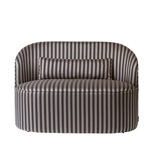 Cozy Living Effie Loungesofa - Stribet Grå Bouclé Polyester -> Spar tid og penge