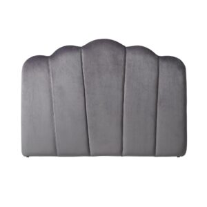 Cozy Living Monroe Sengegavl - Stålgrå Polyester Fløjl (130X180) -> Store priser