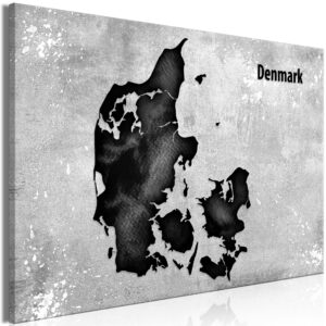Danmarkskort Billede - Scandinavian Beauty (1 Part) bred 120x80