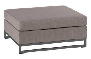 Exotan Rhodos Skammel Til Havesofa - Taupe Stof Og Aluminium -> Spar penge