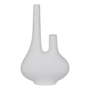 HOUSE NORDIC vase - hvid keramik (23x11