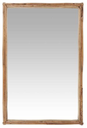 IB LAURSEN vægspejl - glas/natur spejlglas/bambustræ