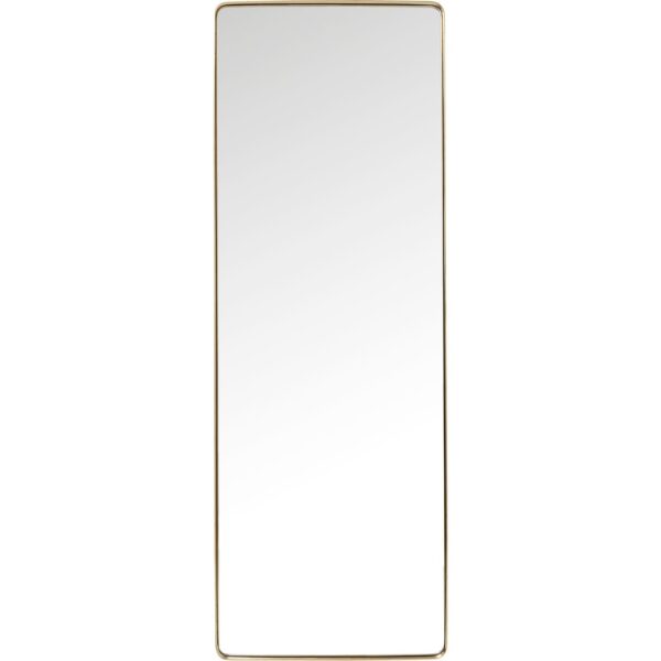 KARE DESIGN Curve Rectangular Brass spejl - spejlglas og messingbelagt ramme