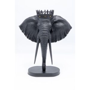 Kare Design Elephant Royal Figur - Akrylglas Og Sort Polyresin (H:57Cm) -> Stort udvalg