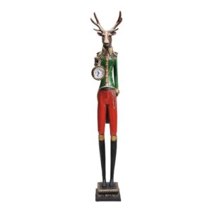 Kare Design Gentleman Deer Bordur - Glas Og Multifarvet Polyresin (H:72) -> Laveste prisgaranti
