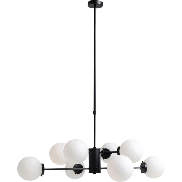 KARE DESIGN Heavenly Black loftlampe - glas og sort stål (Ø98)