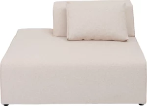 KARE DESIGN Infinity Ottomane Semi Elements Cream Left modul - creme polyester og polypropylen