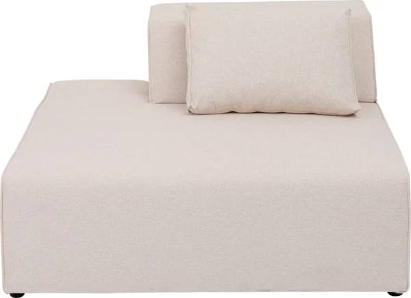 KARE DESIGN Infinity Ottomane Semi Elements Cream Left modul - creme polyester og polypropylen