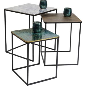 KARE DESIGN Ray indskudsbord - hvid/brun/grøn aluminium og stål