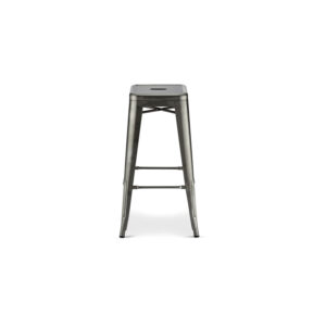 Korona barstol - sølvfarvet metal