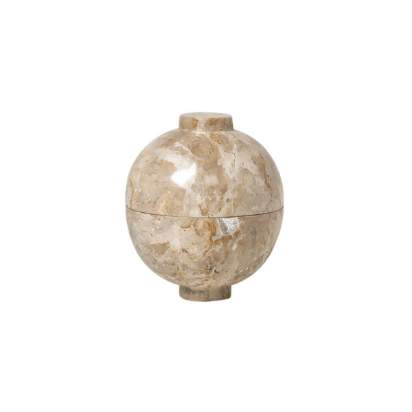KRISTINA DAM STUDIO XL Sphere marmor kugle skål - sand marmor