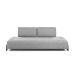 LAFORMA Compo 3 pers. sofa - lysegrå stof og metal