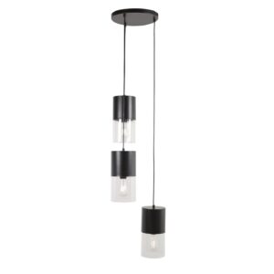 Laforma Flexa Loftlampe - Klar Glas Og Sort Metal -> Stort udvalg til rådighed