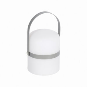 Laforma Janvir Genopladelig Bordlampe - Hvid Plast Og Lysegrå Metal -> Bredt udvalg af tjenester