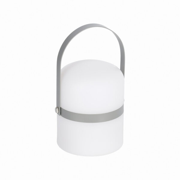 Laforma Janvir Genopladelig Bordlampe - Hvid Plast Og Lysegrå Metal -> Bredt udvalg af tjenester