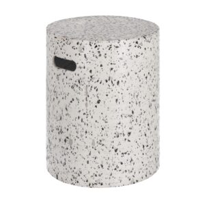 LAFORMA Jenell havebord - hvid terrazzo (Ø35)