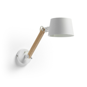 Laforma Move Væglampe - HvidNatur MetalTræ -> Eksklusive tilbud