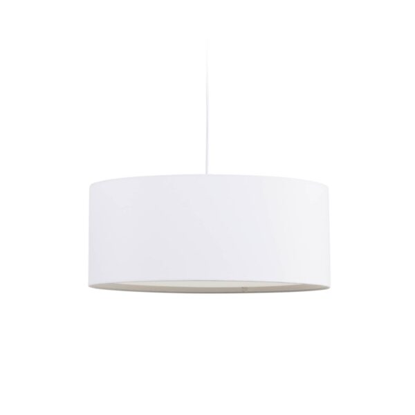 Laforma Santana Loftlampe - Hvid Stof Med Hvid Diffuser (Ø50) -> Hurtig levering tilgængelig