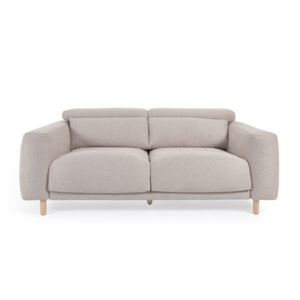 LAFORMA Singa 3 pers. sofa - beige stof og natur bøgetræ