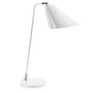 Laforma Tipir Bordlampe - Hvid Stål -> Produkter af høj kvalitet