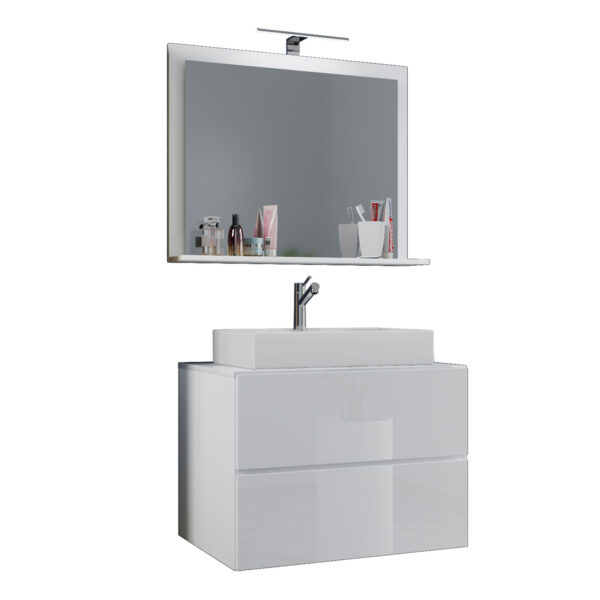 Lendas M badeværelsesmøbelsæt - spejlglas