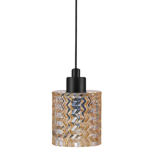 NORDLUX Hollywood loftlampe - ravfarvet glas